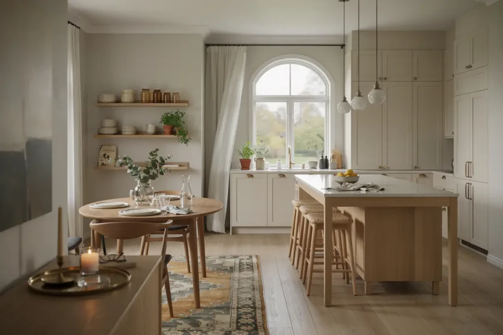 renovering av k k och matplats i villa i djursholm
